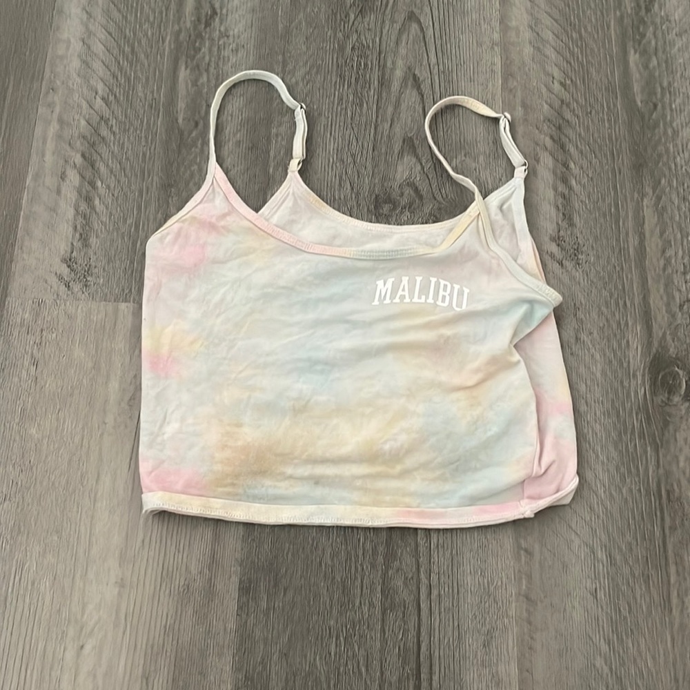 Hollister malibu tie-die crop top